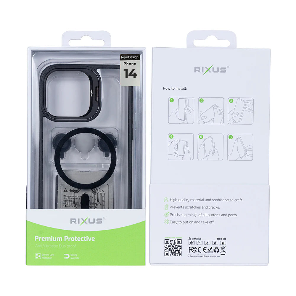 Robustný Obal s Magsafe pre iPhone 14 (Čierny)