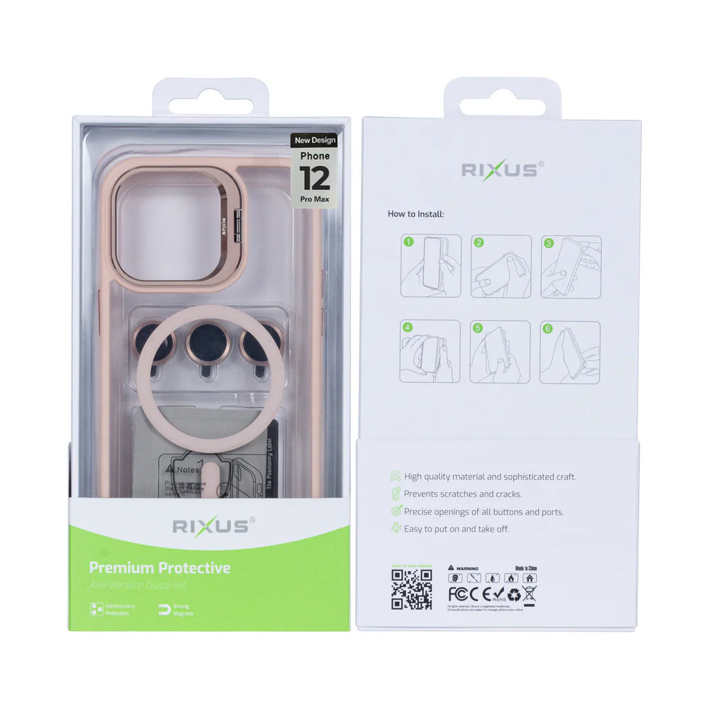 Robustný Obal s Magsafe pre iPhone 12 Pro Max (Svetloružový)