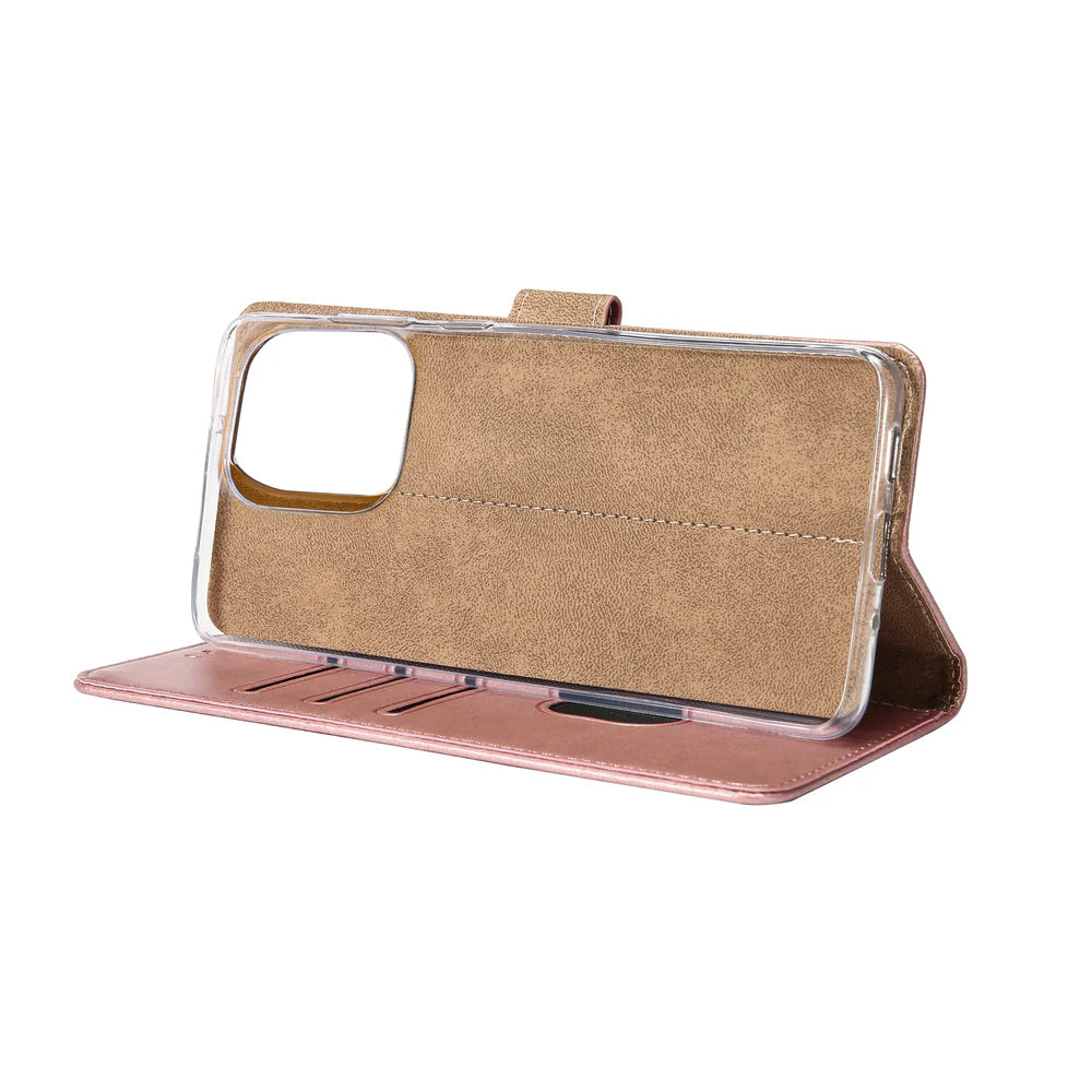 Knižkový kryt pre iPhone 16 Pro (Ružový)