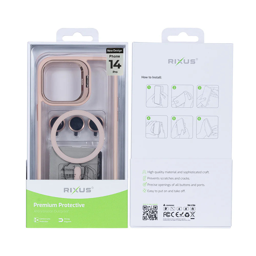 Robustný Obal s Magsafe pre iPhone 14 Pro (Svetloružový)