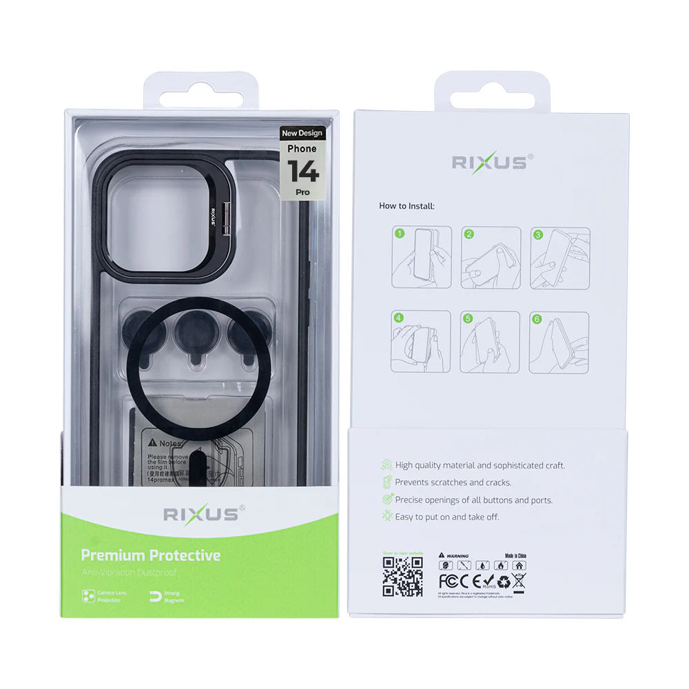 Robustný Obal s Magsafe pre iPhone 14 Pro (Čierny)