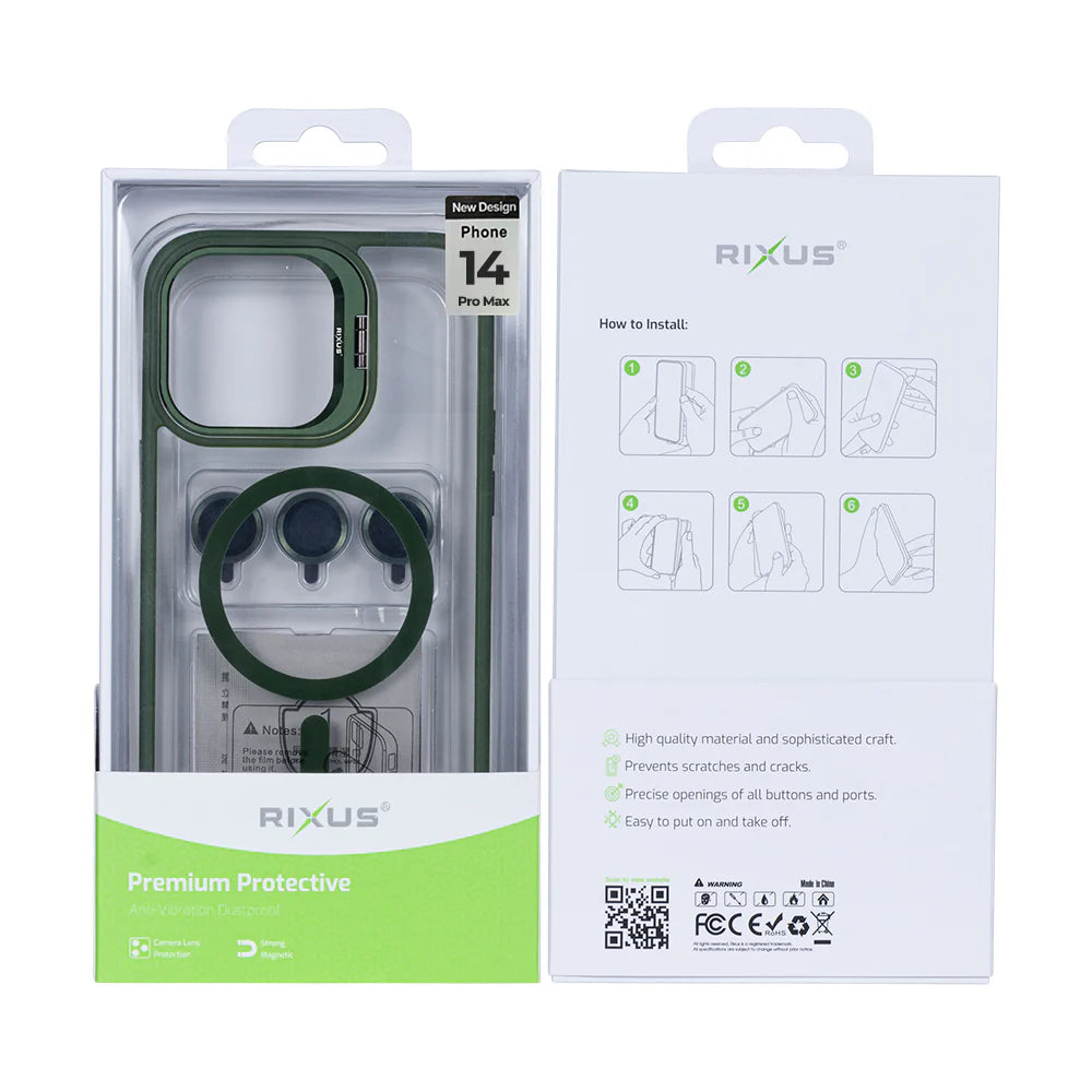 Robustný Obal s Magsafe pre iPhone 14 Pro Max (Tmavozelený)