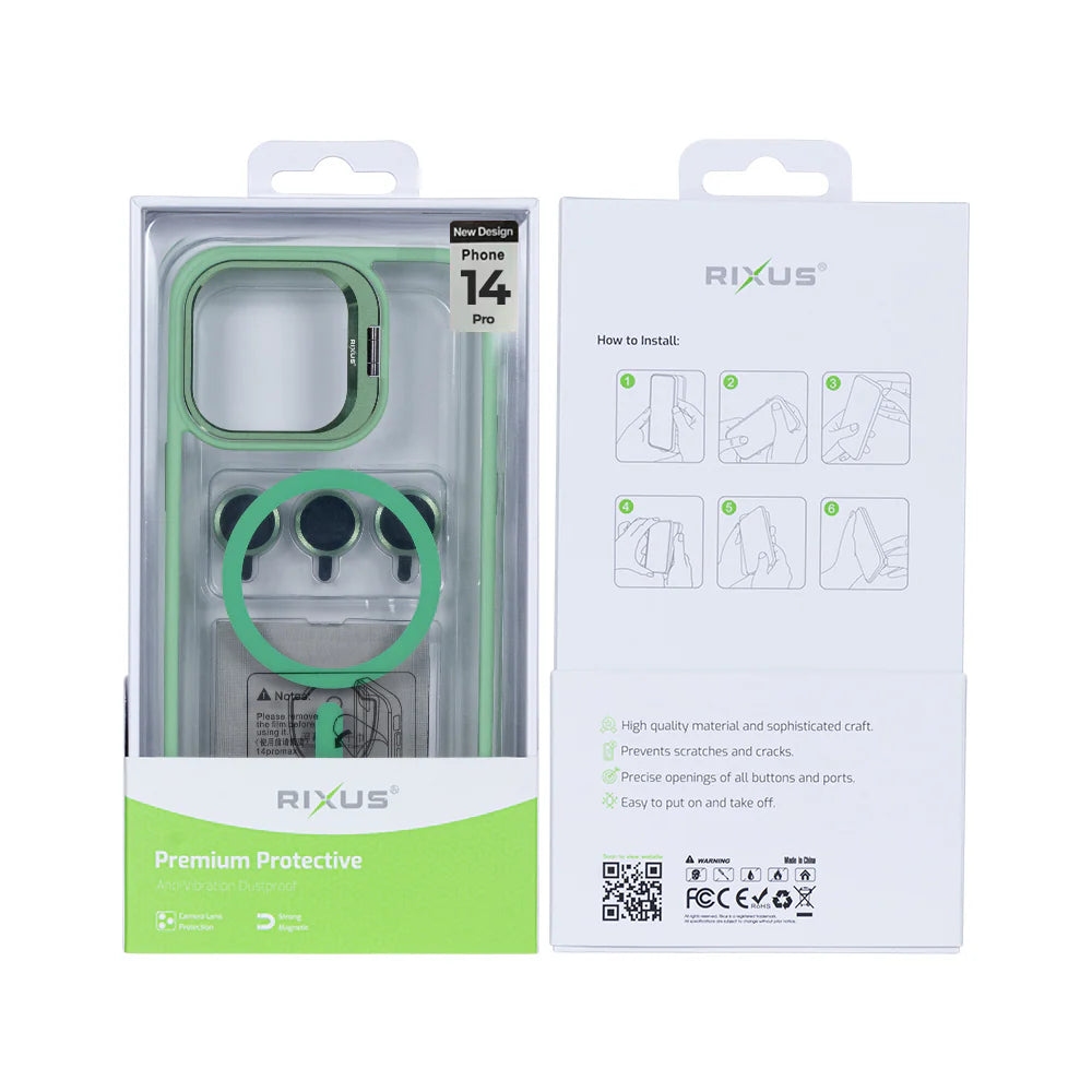 Robustný Obal s Magsafe pre iPhone 14 Pro (Svetlozelený)