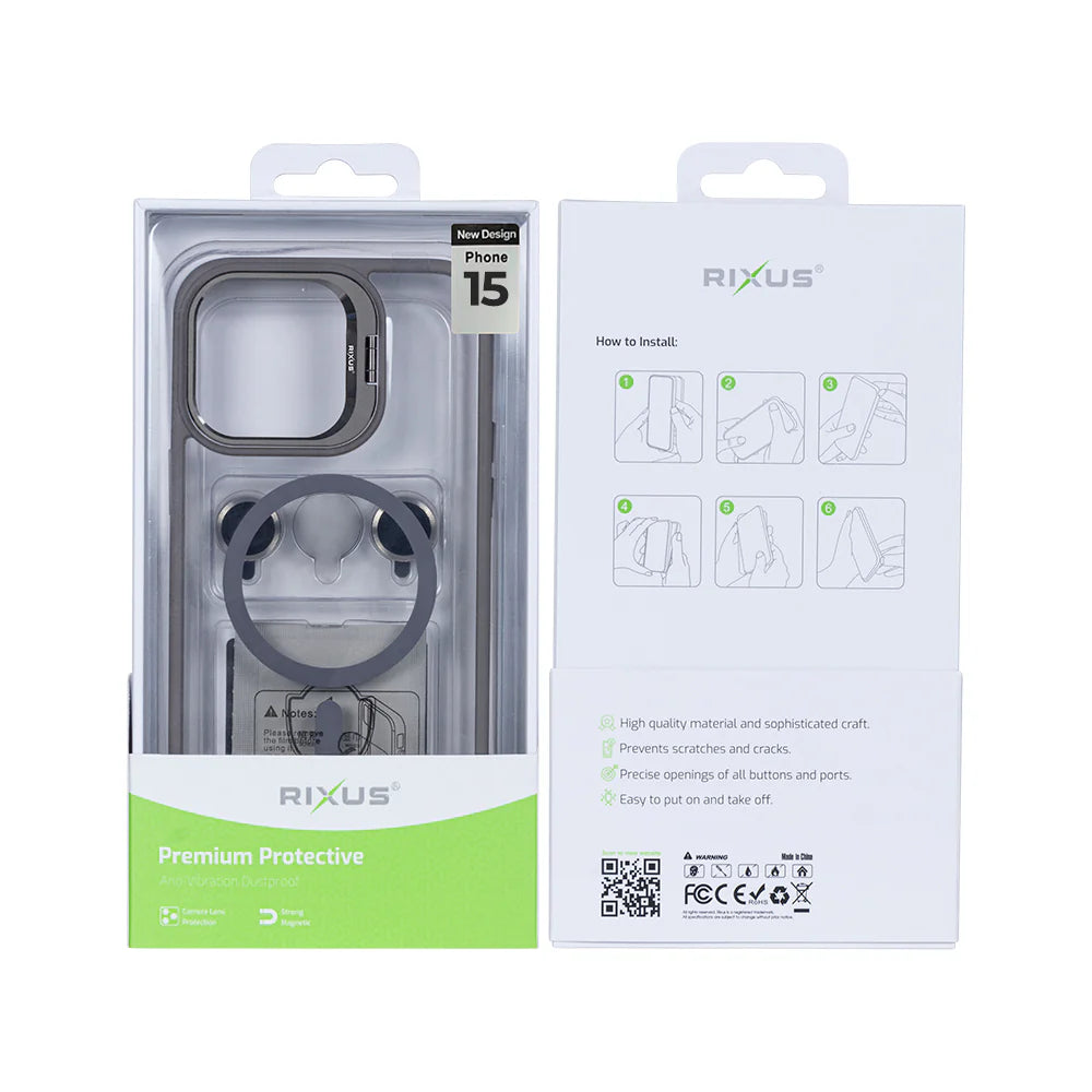 Robustný Obal s Magsafe pre iPhone 15 (Titanium Grey)