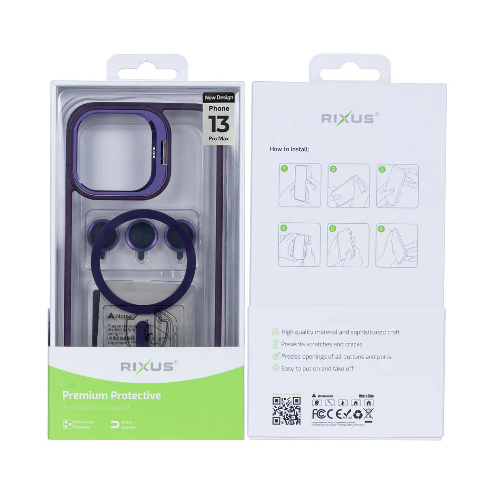 Robustný Obal s Magsafe pre iPhone 13 Pro Max (Tmavofialový)