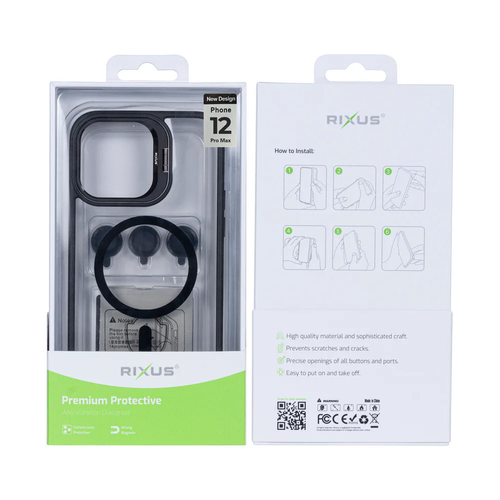 Robustný Obal s Magsafe pre iPhone 12 Pro Max (Čierny)