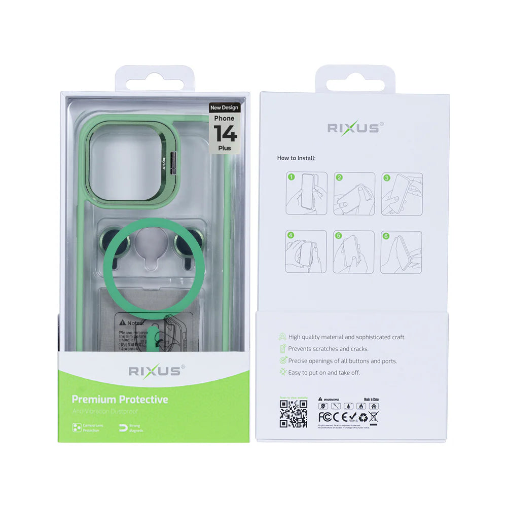 Robustný Obal s Magsafe pre iPhone 14 Plus (Svetlozelený)