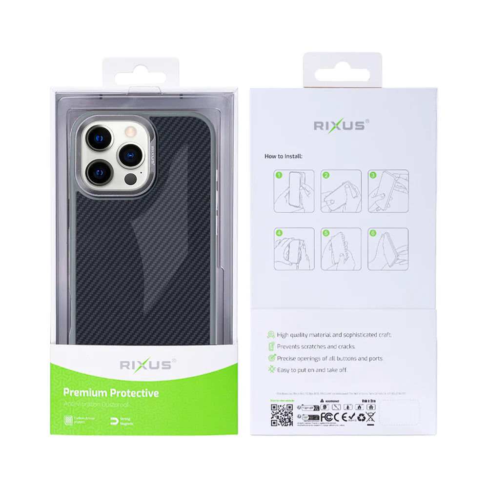 Carbon s Magsafe pre iPhone 16 Pro Max (Titanium Grey)