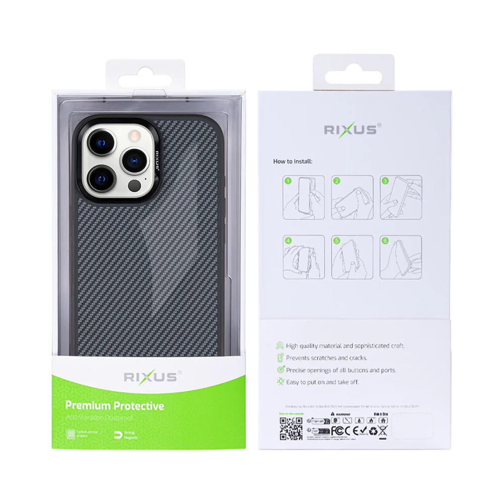 Carbon s Magsafe pre iPhone 13 Pro Max (Titanium Black)