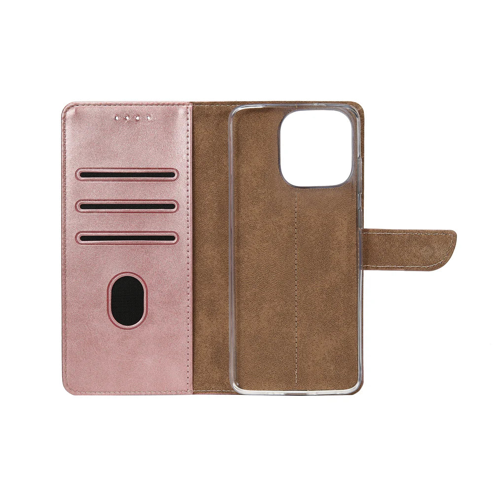 Knižkový kryt pre iPhone 16 Pro (Ružový)