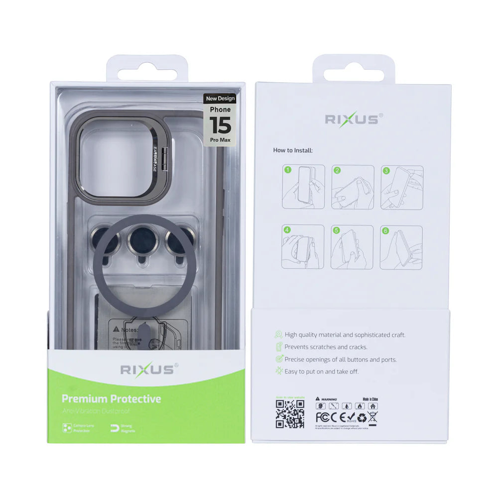 Robustný Obal s Magsafe pre iPhone 15 Pro Max (Titanium Gray)