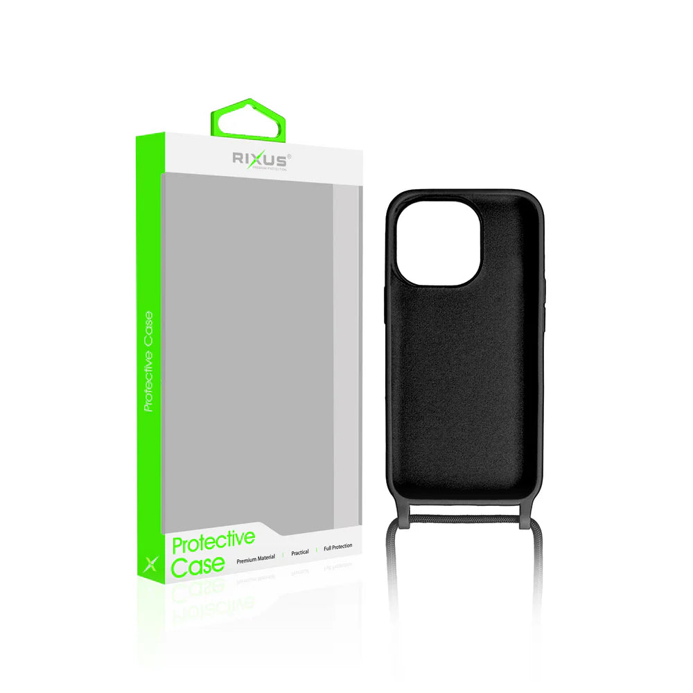 TPU Kryt s popruhom pre iPhone 15 Pro Max – Čierny