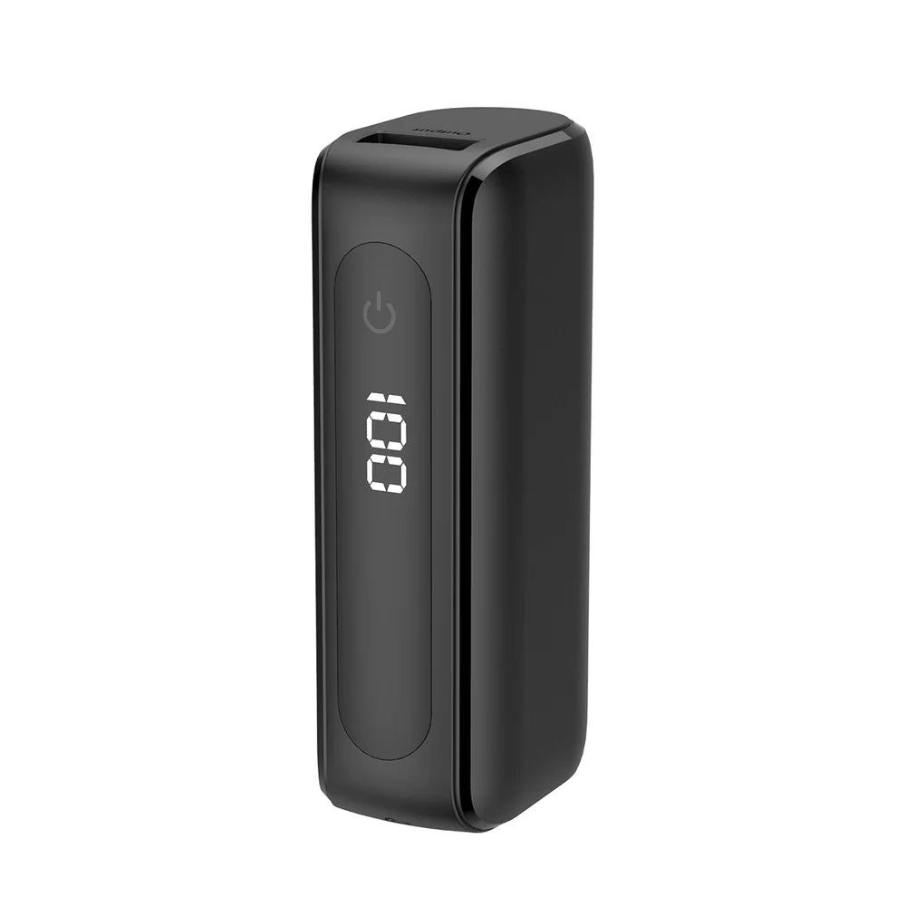 Kompaktná Powerbanka s Digitálnym Displejom 5000 mAh (Čierna)