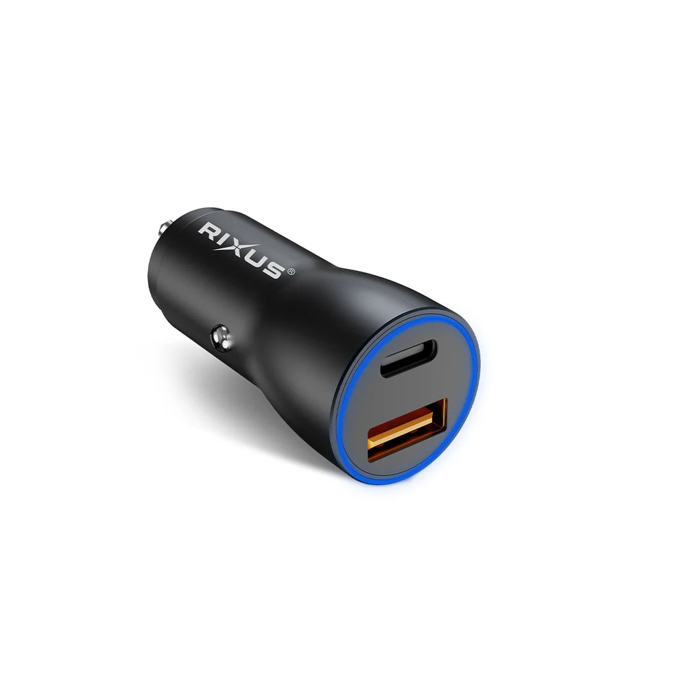 Výkonná Autonabíjačka USB-C PD 20W + QC3.0 18W (Čierna)
