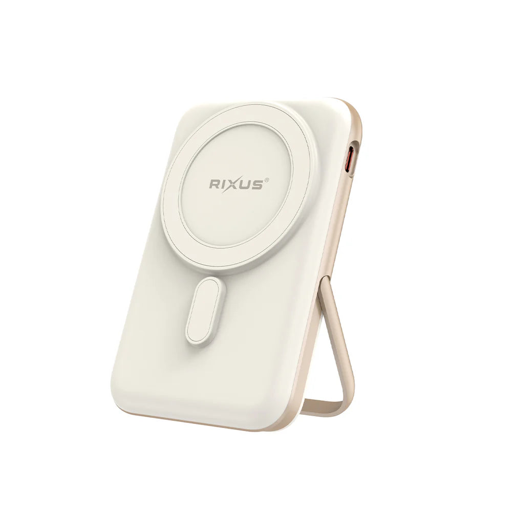 Prenosná Magnetická Powerbanka 10 000 mAh so Stojanom (Rose Gold)